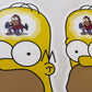 Lipdukas "Homer monkey head" spalvotas