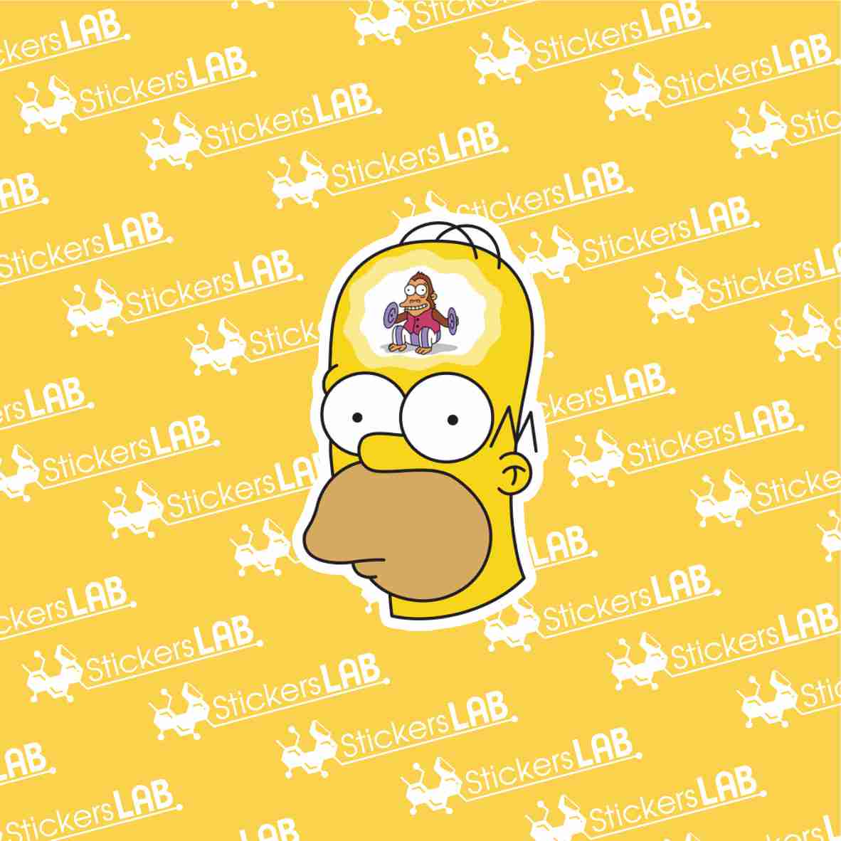 Simpsons "Homer monkey head"