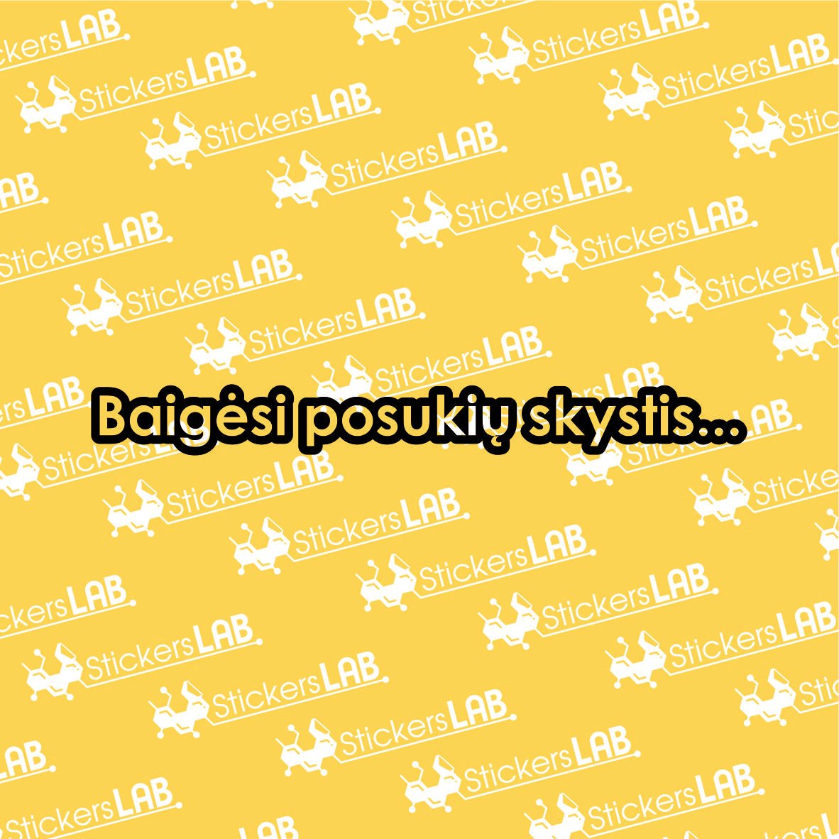 Lipdukas "Baigėsi posukių skystis..."