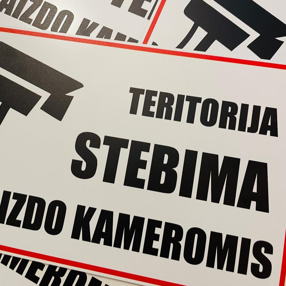 teritorija stebima ženklas