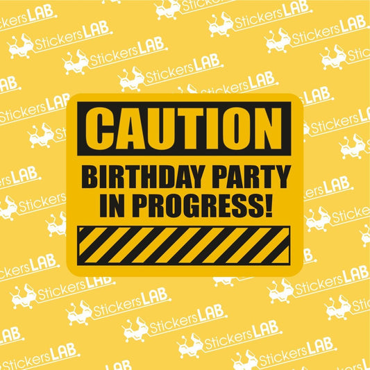 Lipdukas gimtadieniui "Birthday party" - StickersLAB