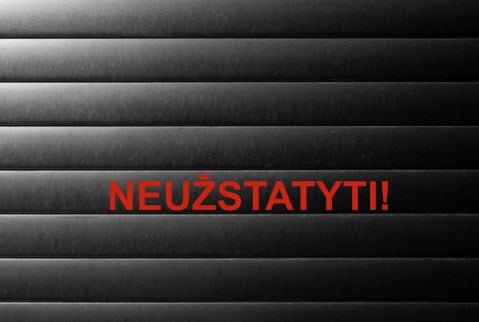 Lipdukas "NEUŽSTATYTI!" - StickersLAB