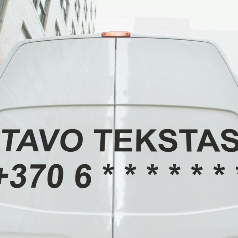 Individuali reklama ant automobiliu