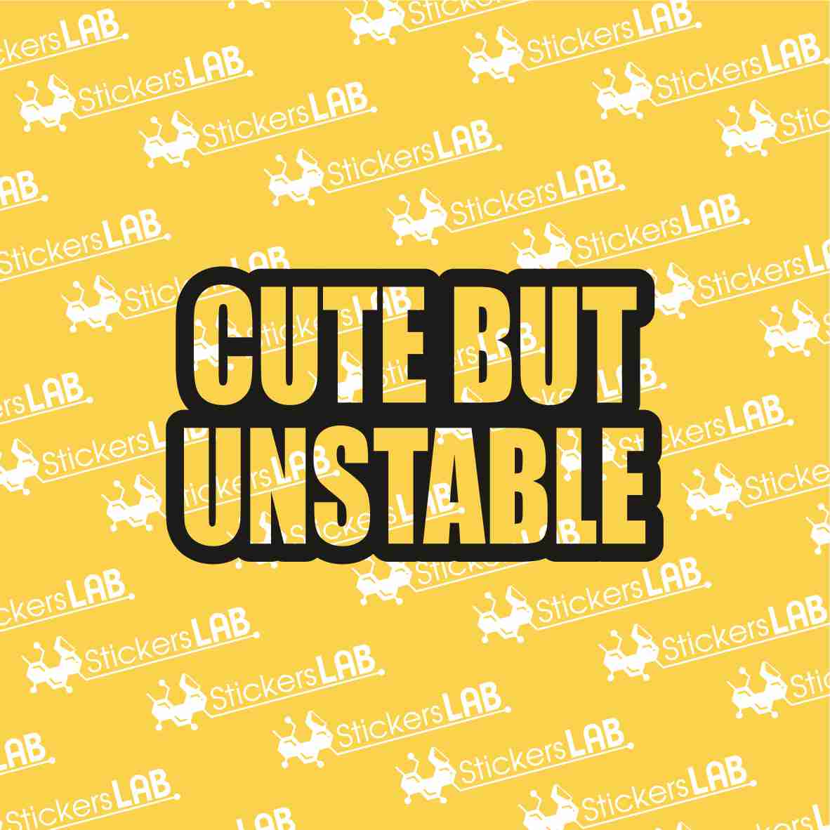 "Cute but unstable" stickerslab