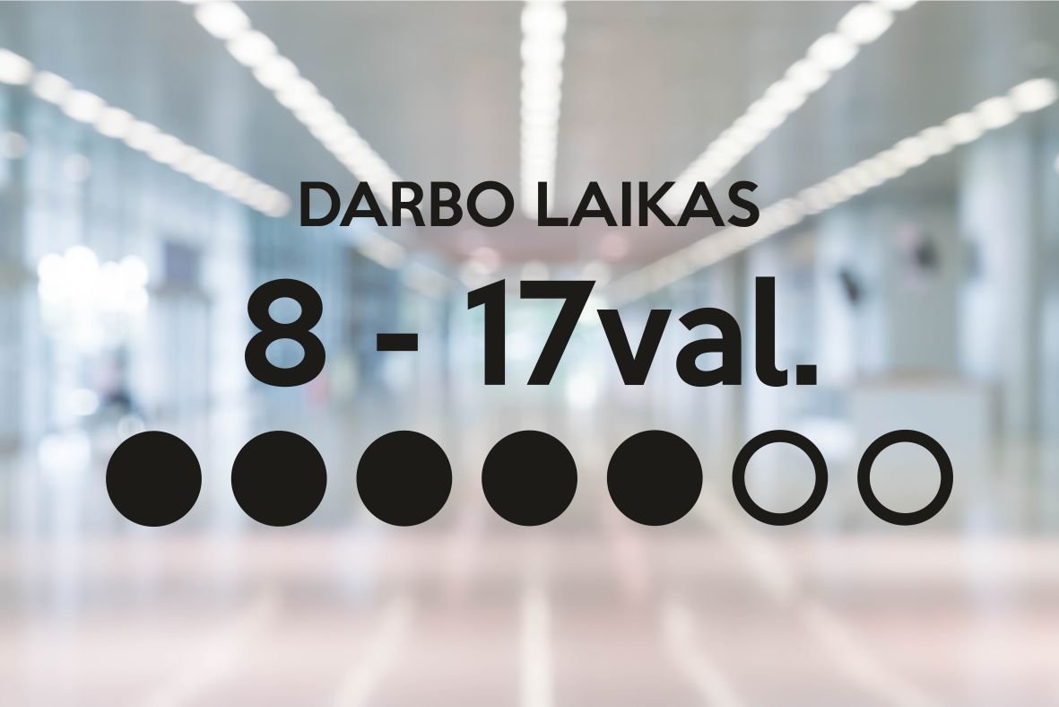 Lipdukas darbo laikas