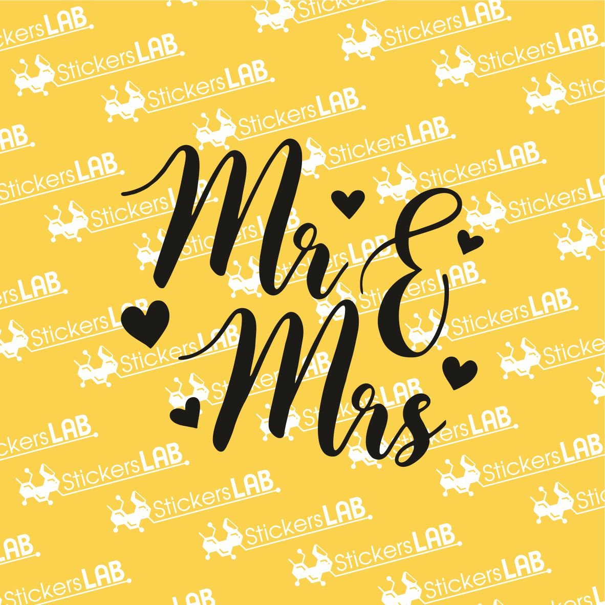 Lipdukas "Mr and Mrs" (MM) - StickersLAB