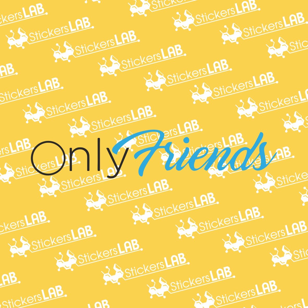 Juokingas lipdukas "OnlyFriend" - StickersLAB