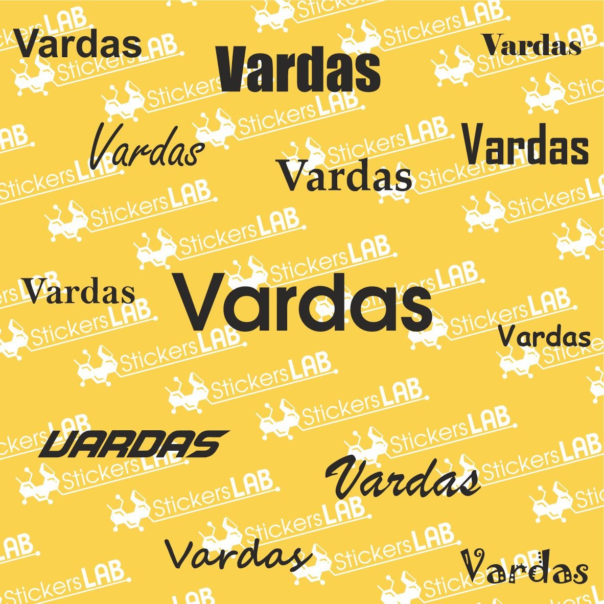 Laivo vardo lipdukas - StickersLAB