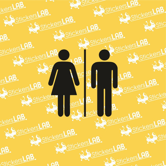 Lipdukas tualetui "WC" (WC3) - StickersLAB